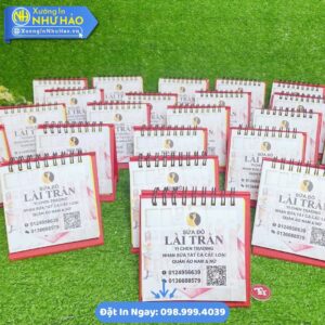 In Lịch Để Bàn Mini 2026: Thiết Kế Đẹp, Giá Tốt Tại Xưởng Như Hảo. Quà Tặng Doanh Nghiệp Ý Nghĩa