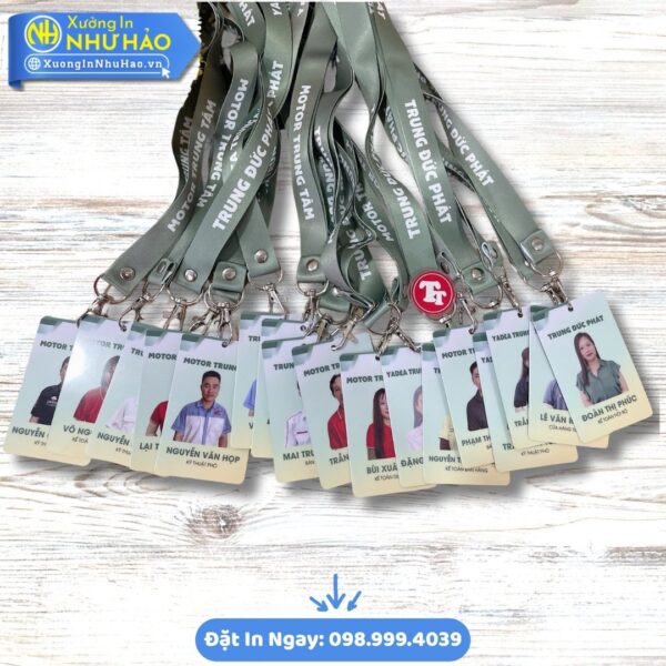Thẻ Đeo Nhân Viên Theo Yêu Cầu Tại Như Hảo: Thiết Kế Đẹp, In Sắc Nét, Chất Lượng Cao