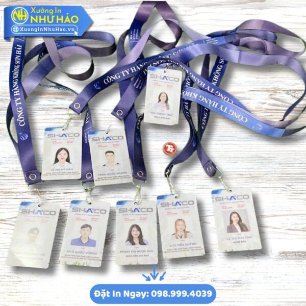 Thẻ Đeo Nhân Viên Theo Yêu Cầu Tại Như Hảo: Thiết Kế Đẹp, In Sắc Nét, Chất Lượng Cao