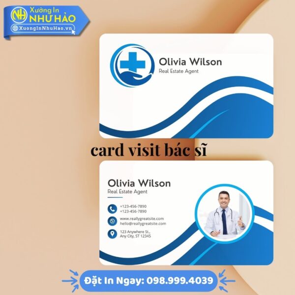 In Card Visit Bác Sĩ Chuyên Nghiệp, Thiết Kế Miễn Phí, Chất Lượng Cao Tại Xưởng In Như Hảo – Giao Nhanh Toàn Quốc