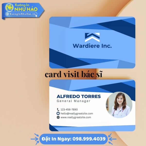 In Card Visit Bác Sĩ Chuyên Nghiệp, Thiết Kế Miễn Phí, Chất Lượng Cao Tại Xưởng In Như Hảo – Giao Nhanh Toàn Quốc