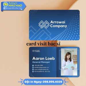 In Card Visit Bác Sĩ Chuyên Nghiệp, Thiết Kế Miễn Phí, Chất Lượng Cao Tại Xưởng In Như Hảo – Giao Nhanh Toàn Quốc