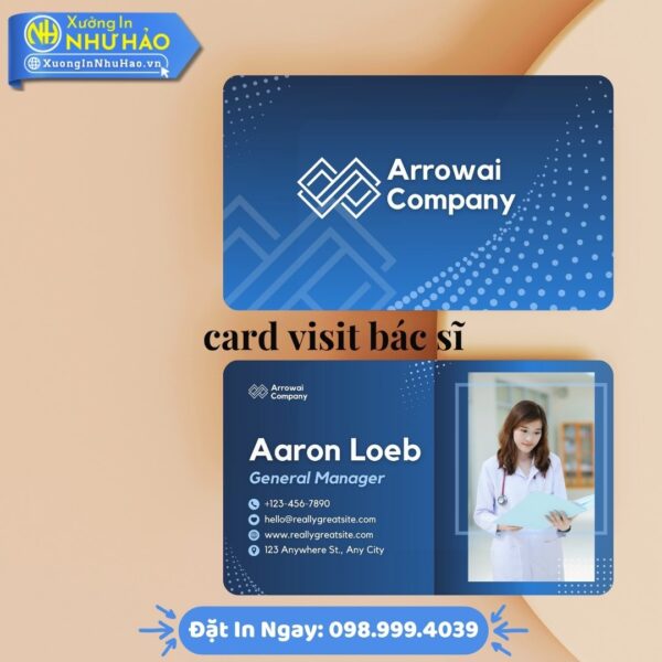 In Card Visit Bác Sĩ Chuyên Nghiệp, Thiết Kế Miễn Phí, Chất Lượng Cao Tại Xưởng In Như Hảo – Giao Nhanh Toàn Quốc