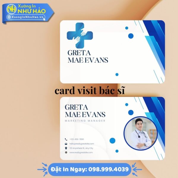 In Card Visit Bác Sĩ Chuyên Nghiệp, Thiết Kế Miễn Phí, Chất Lượng Cao Tại Xưởng In Như Hảo – Giao Nhanh Toàn Quốc