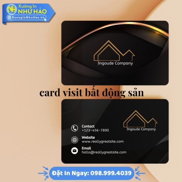 In Card Visit Bất Động Sản Uy Tín: Mẫu Mã Đa Dạng, Chất Liệu Cao Cấp C300 & PVC, Giao Hàng Toàn Quốc