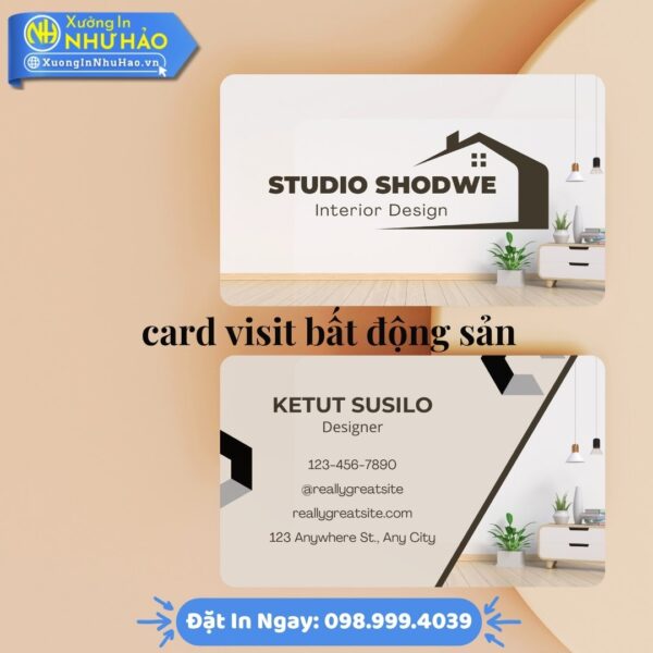 In Card Visit Bất Động Sản Uy Tín: Mẫu Mã Đa Dạng, Chất Liệu Cao Cấp C300 & PVC, Giao Hàng Toàn Quốc