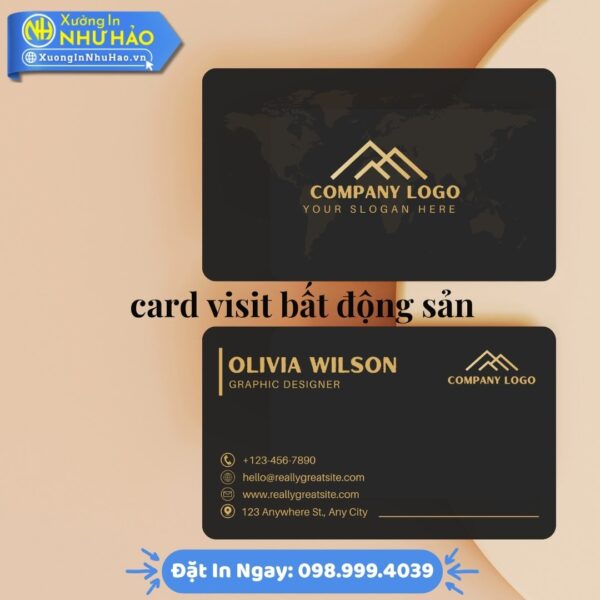 In Card Visit Bất Động Sản Uy Tín: Mẫu Mã Đa Dạng, Chất Liệu Cao Cấp C300 & PVC, Giao Hàng Toàn Quốc