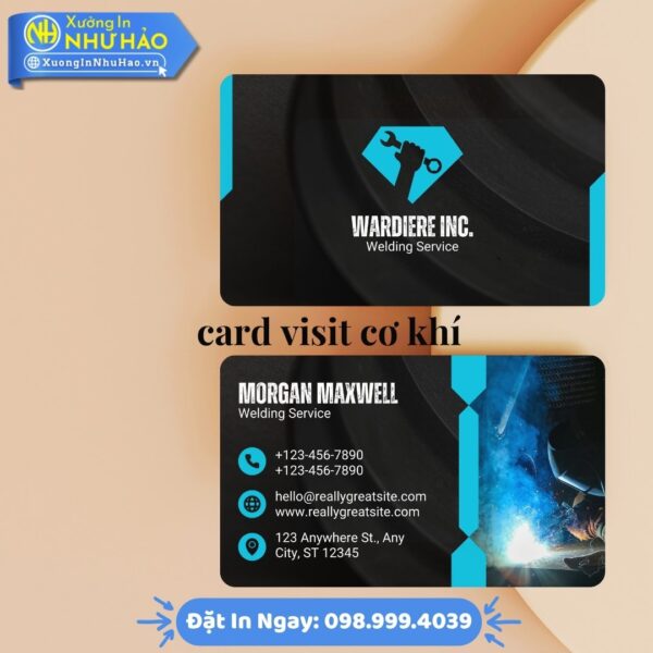 Card Visit Cơ Khí Thiết Kế Theo Yêu Cầu Tại Xưởng In Như Hảo: Mẫu Đẹp Độc Quyền, Nâng Tầm Chuyên Gia