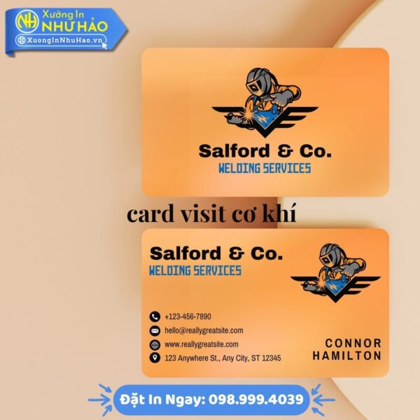 Card Visit Cơ Khí Thiết Kế Theo Yêu Cầu Tại Xưởng In Như Hảo: Mẫu Đẹp Độc Quyền, Nâng Tầm Chuyên Gia