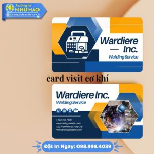 Card Visit Cơ Khí Thiết Kế Theo Yêu Cầu Tại Xưởng In Như Hảo: Mẫu Đẹp Độc Quyền, Nâng Tầm Chuyên Gia