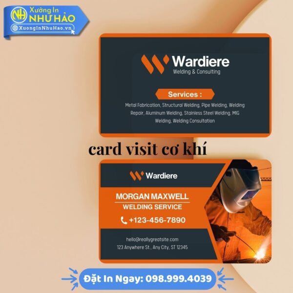 Card Visit Cơ Khí Thiết Kế Theo Yêu Cầu Tại Xưởng In Như Hảo: Mẫu Đẹp Độc Quyền, Nâng Tầm Chuyên Gia