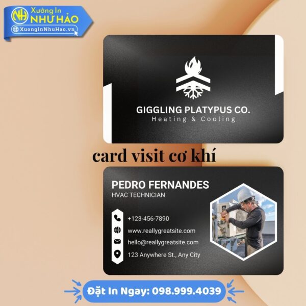 Card Visit Cơ Khí Thiết Kế Theo Yêu Cầu Tại Xưởng In Như Hảo: Mẫu Đẹp Độc Quyền, Nâng Tầm Chuyên Gia