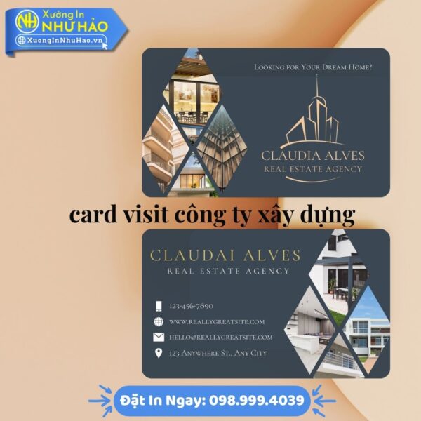 In Card Visit Công Ty Xây Dựng Chuyên Nghiệp, Uy Tín Tại Xưởng In Như Hảo – Thiết Kế Đẹp, Chất Lượng Cao