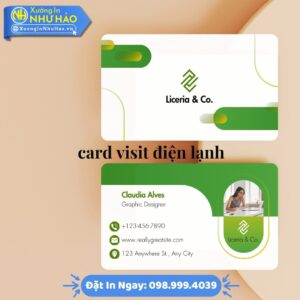 Địa Chỉ In Card Visit Điện Lạnh Uy Tín Toàn Quốc Tại Xưởng In Như Hảo: Chất Liệu Giấy, Nhựa PVC Bền Đẹp, Giá Hấp Dẫn