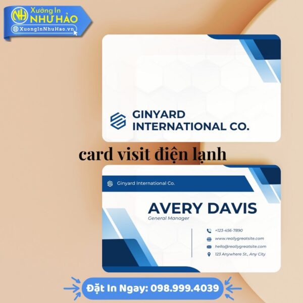 Địa Chỉ In Card Visit Điện Lạnh Uy Tín Toàn Quốc Tại Xưởng In Như Hảo: Chất Liệu Giấy, Nhựa PVC Bền Đẹp, Giá Hấp Dẫn