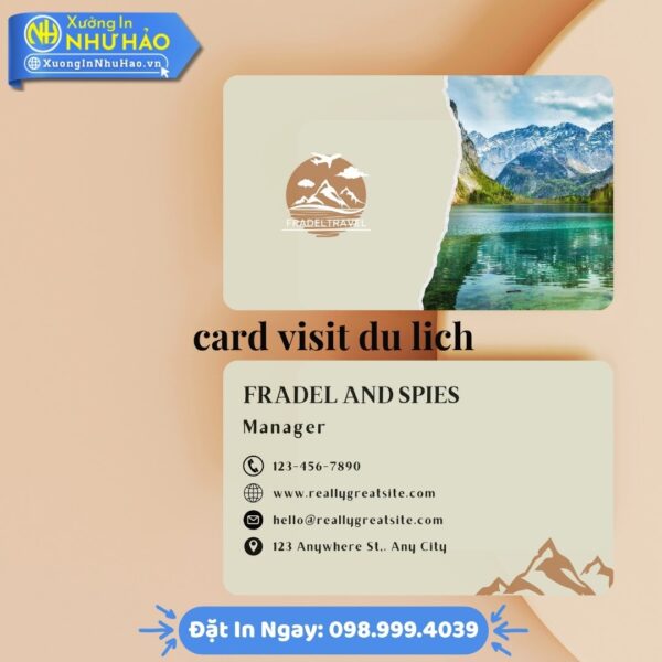 Card Visit Du Lịch Cao Cấp: Nâng Tầm Thương Hiệu Lữ Hành Cùng Xưởng In Như Hảo. Mẫu Đẹp, In Offset Sắc Nét