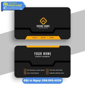 Card Visit Đen: Biểu Tượng Đẳng Cấp - Chuyên Nghiệp. Khám Phá Dịch Vụ In Ấn Hàng Đầu Tại Như Hảo