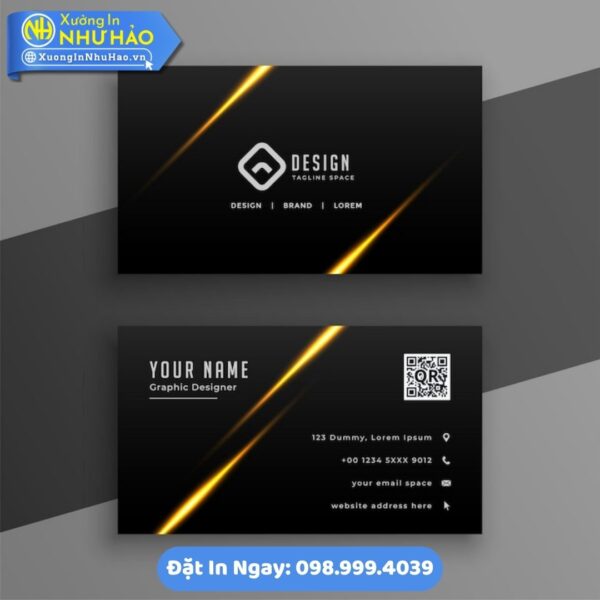 Card Visit Đen: Biểu Tượng Đẳng Cấp - Chuyên Nghiệp. Khám Phá Dịch Vụ In Ấn Hàng Đầu Tại Như Hảo