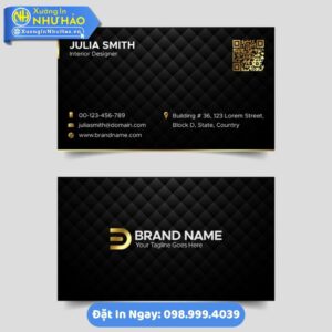 Card Visit Đen: Biểu Tượng Đẳng Cấp - Chuyên Nghiệp. Khám Phá Dịch Vụ In Ấn Hàng Đầu Tại Như Hảo