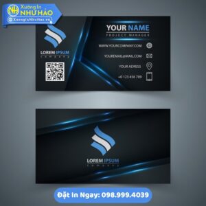 Card Visit Đen: Biểu Tượng Đẳng Cấp - Chuyên Nghiệp. Khám Phá Dịch Vụ In Ấn Hàng Đầu Tại Như Hảo