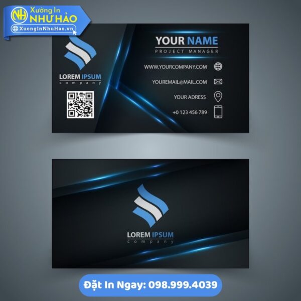 Card Visit Đen: Biểu Tượng Đẳng Cấp - Chuyên Nghiệp. Khám Phá Dịch Vụ In Ấn Hàng Đầu Tại Như Hảo