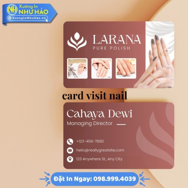 Card Visit Nail Chuyên Nghiệp – Giải Pháp Marketing Tối Ưu Cho Tiệm Nail | Mẫu Mã Đa Dạng, Chất Liệu Bền Đẹp