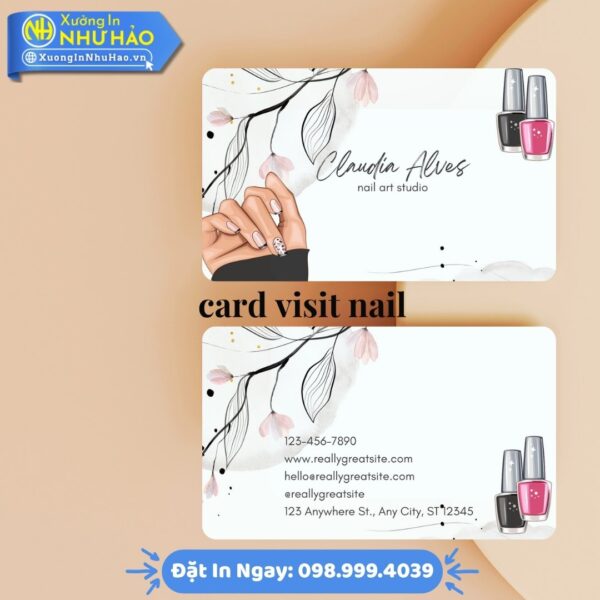 Card Visit Nail Chuyên Nghiệp – Giải Pháp Marketing Tối Ưu Cho Tiệm Nail | Mẫu Mã Đa Dạng, Chất Liệu Bền Đẹp