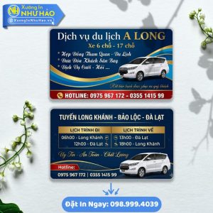 Đặt In Card Visit Nhà Xe Chất Lượng Cao Với Mẫu Mã Đẹp Thiết Kế Theo Yêu Cầu Giúp Tăng Trưởng Doanh Thu Thu Hút Khách Hàng Trung Thành