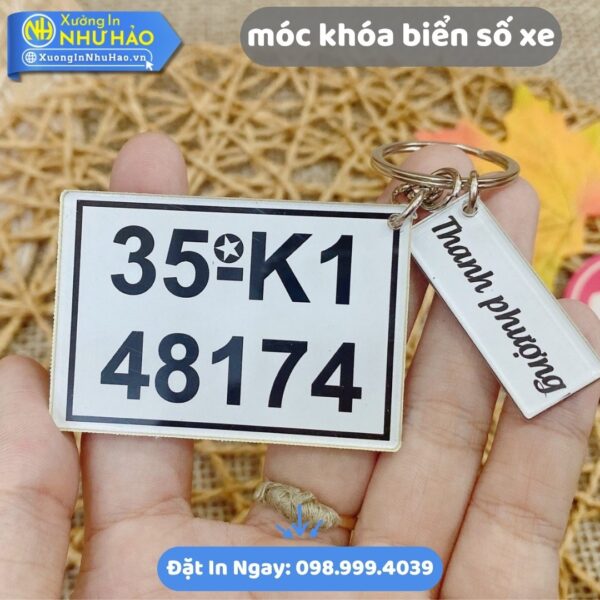 In Móc Khóa Biển Số Xe Theo Yêu Cầu Tại Xưởng In Như Hảo: Chất Lượng, Giá Hấp Dẫn