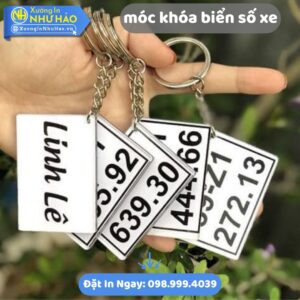 In Móc Khóa Biển Số Xe Theo Yêu Cầu Tại Xưởng In Như Hảo: Chất Lượng, Giá Hấp Dẫn