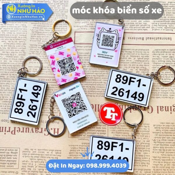 In Móc Khóa Biển Số Xe Theo Yêu Cầu Tại Xưởng In Như Hảo: Chất Lượng, Giá Hấp Dẫn