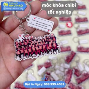 Mua Móc Khóa Chibi Tốt Nghiệp Theo Yêu Cầu - In Hình Ảnh Giá Tại Xưởng