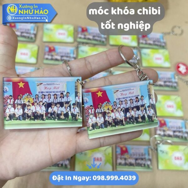 Mua Móc Khóa Chibi Tốt Nghiệp Theo Yêu Cầu - In Hình Ảnh Giá Tại Xưởng
