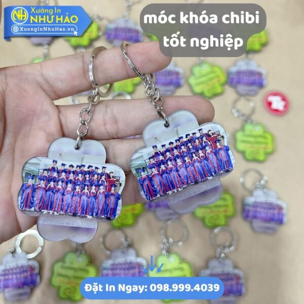 Mua Móc Khóa Chibi Tốt Nghiệp Theo Yêu Cầu - In Hình Ảnh Giá Tại Xưởng