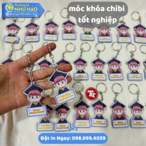 Mua Móc Khóa Chibi Tốt Nghiệp Theo Yêu Cầu - In Hình Ảnh Giá Tại Xưởng