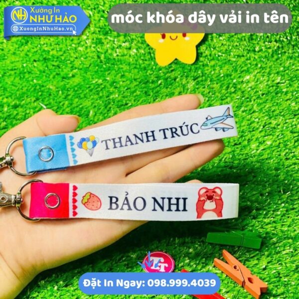 Bí Quyết Chọn Móc Khóa Dây Vải In Tên Theo Yêu Cầu Đẹp Và Bền Lâu Tại Xưởng Như Hảo