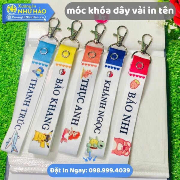 Bí Quyết Chọn Móc Khóa Dây Vải In Tên Theo Yêu Cầu Đẹp Và Bền Lâu Tại Xưởng Như Hảo