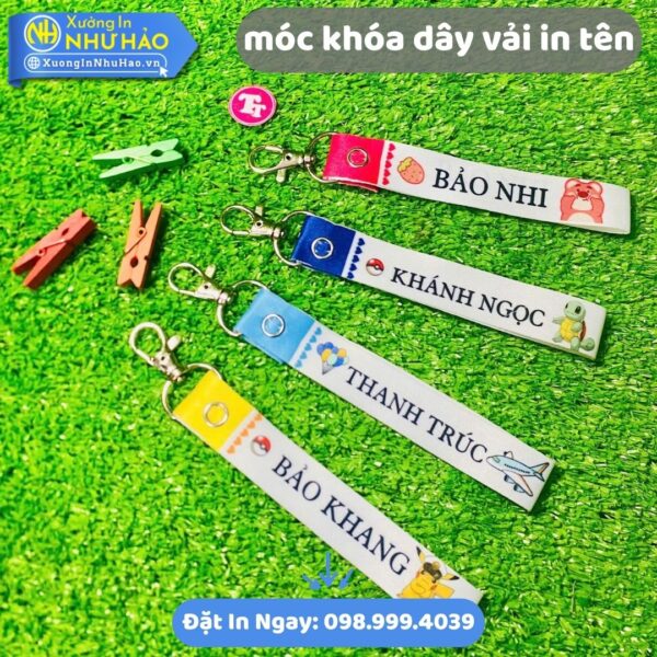 Bí Quyết Chọn Móc Khóa Dây Vải In Tên Theo Yêu Cầu Đẹp Và Bền Lâu Tại Xưởng Như Hảo
