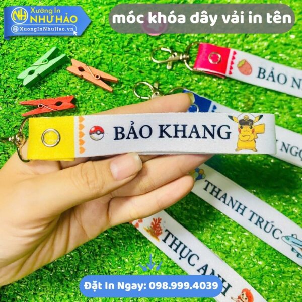 Bí Quyết Chọn Móc Khóa Dây Vải In Tên Theo Yêu Cầu Đẹp Và Bền Lâu Tại Xưởng Như Hảo