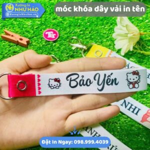 Bí Quyết Chọn Móc Khóa Dây Vải In Tên Theo Yêu Cầu Đẹp Và Bền Lâu Tại Xưởng Như Hảo