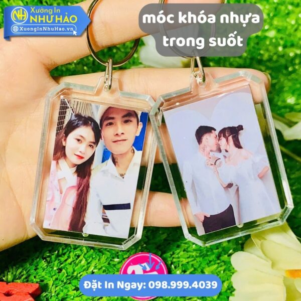 Móc Khóa Nhựa Trong Suốt In Ảnh Theo Yêu Cầu: Đặt Mua Online Giá Rẻ, Chất Lượng Cao