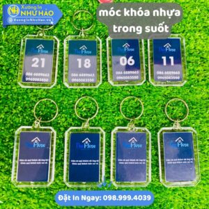 Móc Khóa Nhựa Trong Suốt In Ảnh Theo Yêu Cầu: Đặt Mua Online Giá Rẻ, Chất Lượng Cao