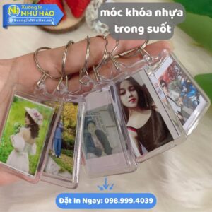 Móc Khóa Nhựa Trong Suốt In Ảnh Theo Yêu Cầu: Đặt Mua Online Giá Rẻ, Chất Lượng Cao