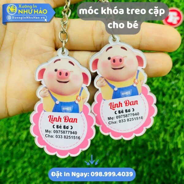 Móc Khóa Treo Cặp Cho Bé Theo Yêu Cầu: Thiết Kế Độc Đáo, In Tên Lớp, An Toàn, Giá Xưởng