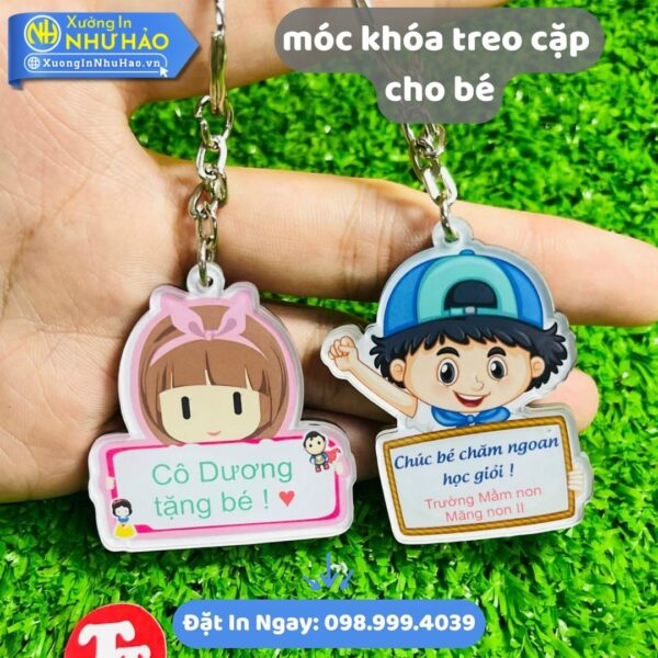 Móc Khóa Treo Cặp Cho Bé Theo Yêu Cầu: Thiết Kế Độc Đáo, In Tên Lớp, An Toàn, Giá Xưởng