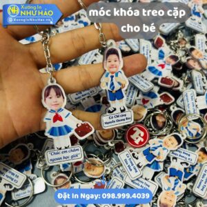 Móc Khóa Treo Cặp Cho Bé Theo Yêu Cầu: Thiết Kế Độc Đáo, In Tên Lớp, An Toàn, Giá Xưởng