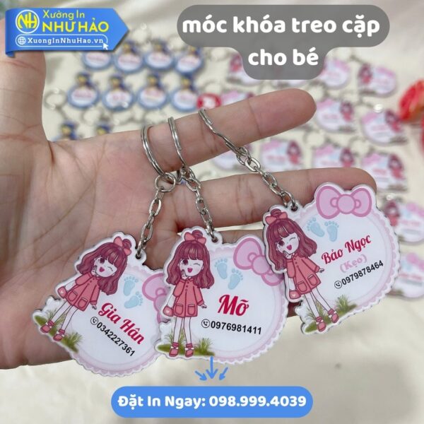 Móc Khóa Treo Cặp Cho Bé Theo Yêu Cầu: Thiết Kế Độc Đáo, In Tên Lớp, An Toàn, Giá Xưởng