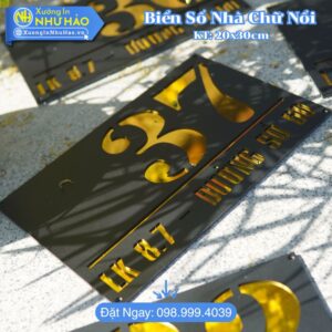 Bảng Số Nhà Chữ Nổi Cao Cấp: Giải Pháp Nâng Tầm Đẳng Cấp Mặt Tiền Ngôi Nhà Bạn - Chịu Nắng Mưa, Chống Rỉ Sét Bền Bỉ Theo Thời Gian