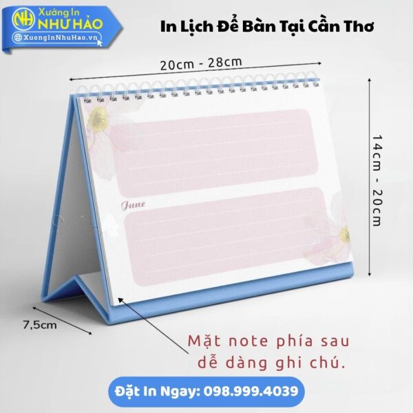 Đặt In Lịch Để Bàn Tại Cần Thơ Theo Yêu Cầu: In Lịch Chữ A Giấy C300, Thiết Kế Free, Giá Rẻ, Đẹp Tại Xưởng