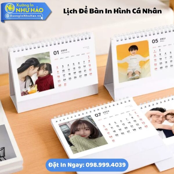 Lịch Để Bàn In Hình Cá Nhân Theo Yêu Cầu: Món Quà Tết Độc Đáo, Nhận In Số Lượng Ít, Giá Tại Xưởng